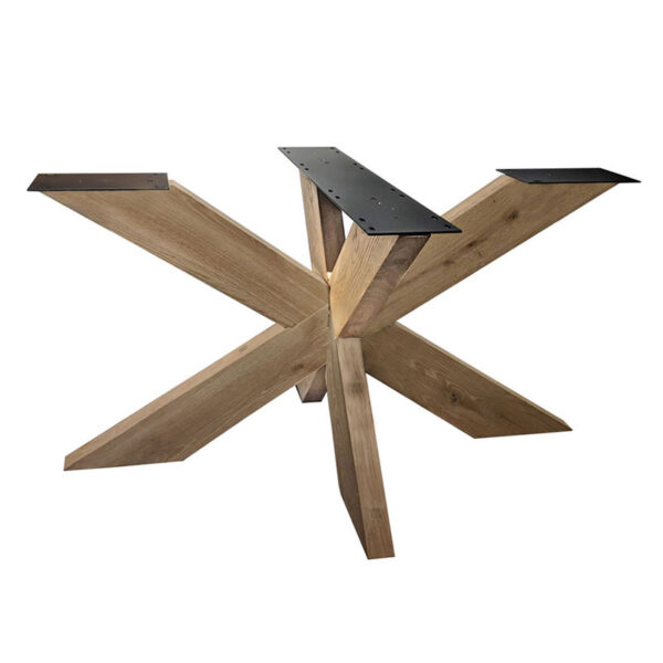 Eiche Tischgestell XX-Form Eiche Holz 90x140